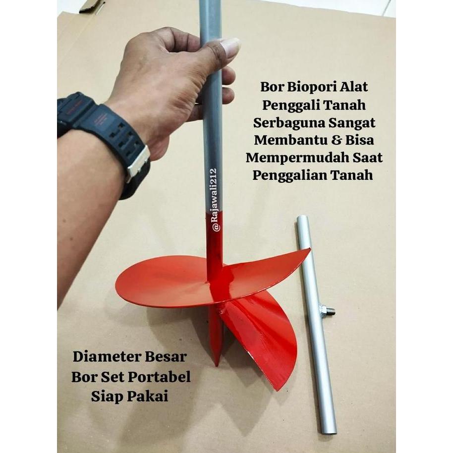 BOR / Biopori Bor Tanah Manual Diameter Besar 20cm /Bor Pembuatan Lubang Tanah Multifungsi / Bor Ala