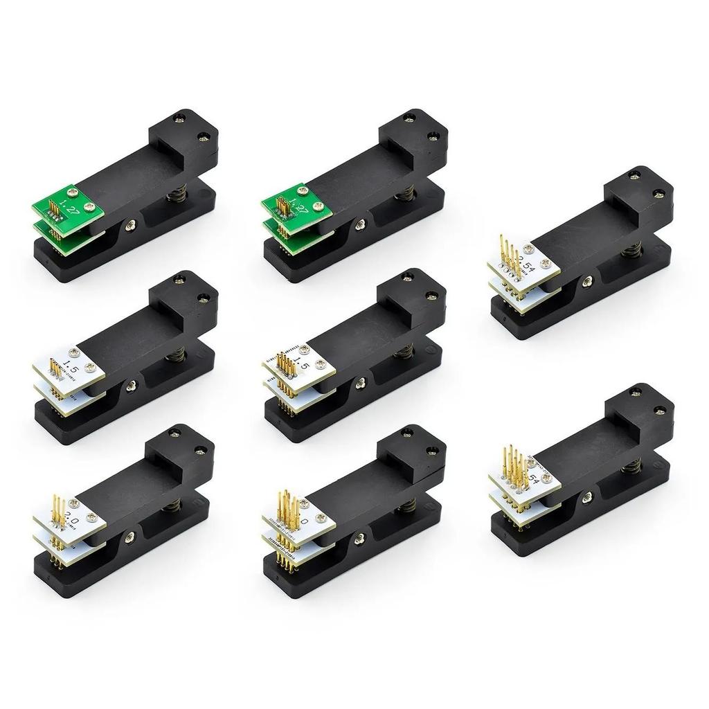 2.54 2.0 1.5 1.27 1.25 100mil 50mil 3P 4P 5P 6P 7P 8P 9P 10P PCB Clip Clamp Fixture Probe Pogo Pin D