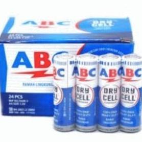baterai abc 1 dus 24 pcs tipe aa type 1.5v 1.5 v batre battery jam kode 518