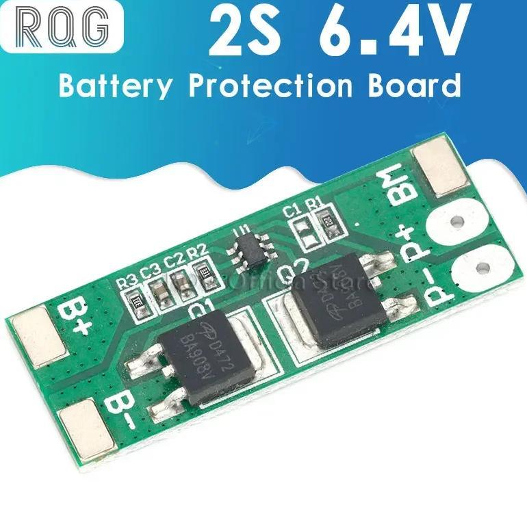 BMS 2S 6.4V 10A Lifepo4 Battery Protection Board Charging PCB PCM Short Circuit Delay Self Recovery 