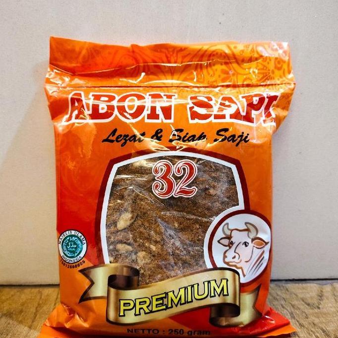 ASLI Abon Sapi 32 (Tiga Dua) Premium 250 Gram READY STOCK
