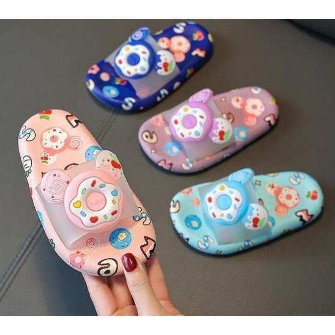 Sandal Selop Anak Laki-laki Perempuan Motif SWEET Bahan Karet BSA14