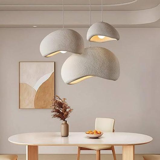 Lampu Gantung Awan Cloud Wabi Sabi Pendant Meja Makan Void Minimalis Scandinavian Japandi