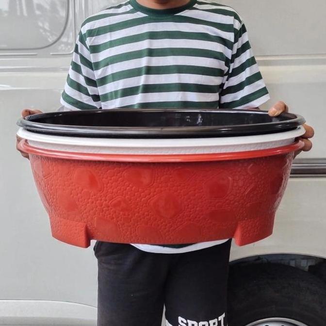 Plnt- Pot Bonsai Oval 10 Putih,Panjang 50 Cm,Pot Bonsai Besar Hitam,Teracota