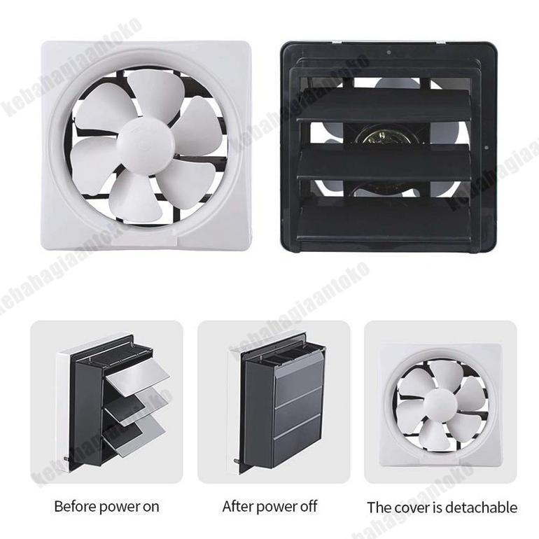 Discount Exhaust Fan Dinding Kipas Angin Hexos 6inch Dan 8inch Pembuangan Hexos Wall Type Exhaust Fa