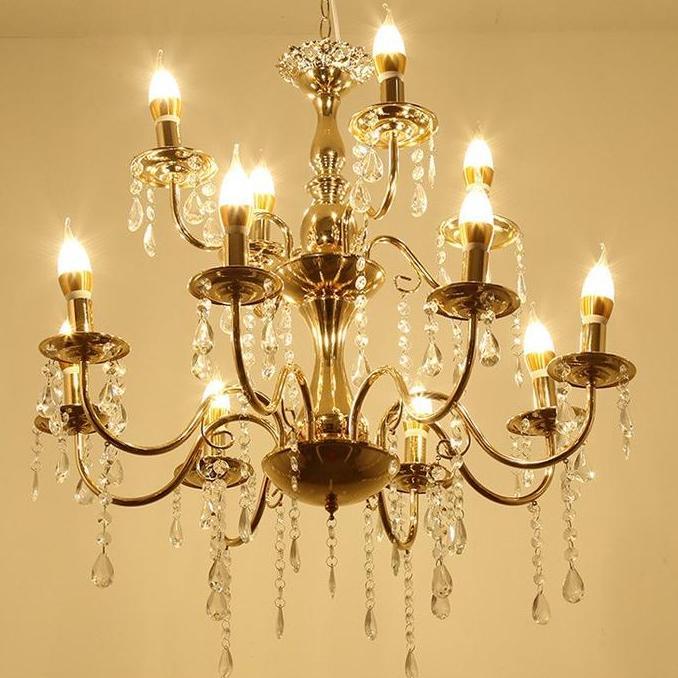 Expert- Lampu Gantung Kristal ruang tamu Lampu Gantung Kristal Gaya