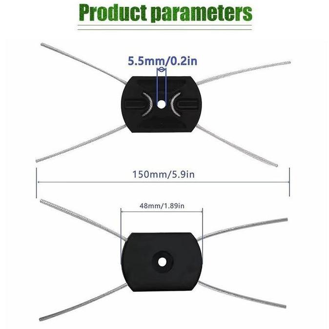 Plnt- 5Pcs Mesin Potong Rumput Senar Ubtuk Tali Nylon Untuk Pembuat Rumput Tali Nilon Trimmer Line S