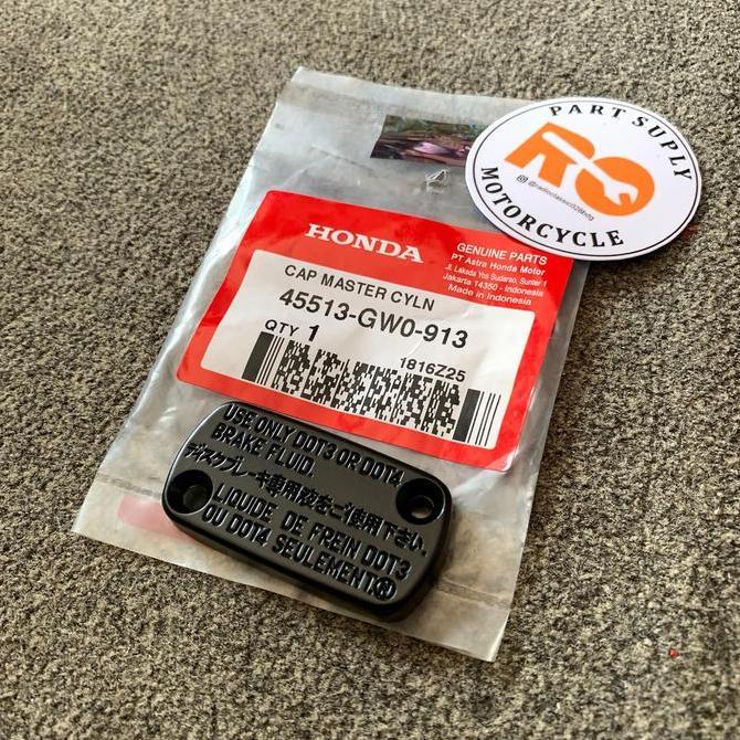 Caver Tutup Master Minyak Oli Rem Depan Cap,Master Honda Beat Vario Ori Ahm 45513Gw0911 45513Gw0913 