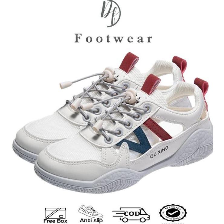 PROMO DISKON - [DF FOOTWEAR] DF 694 Sepatu Wanita Sneakers Wanita Putih Premium Quality Casual Shoes