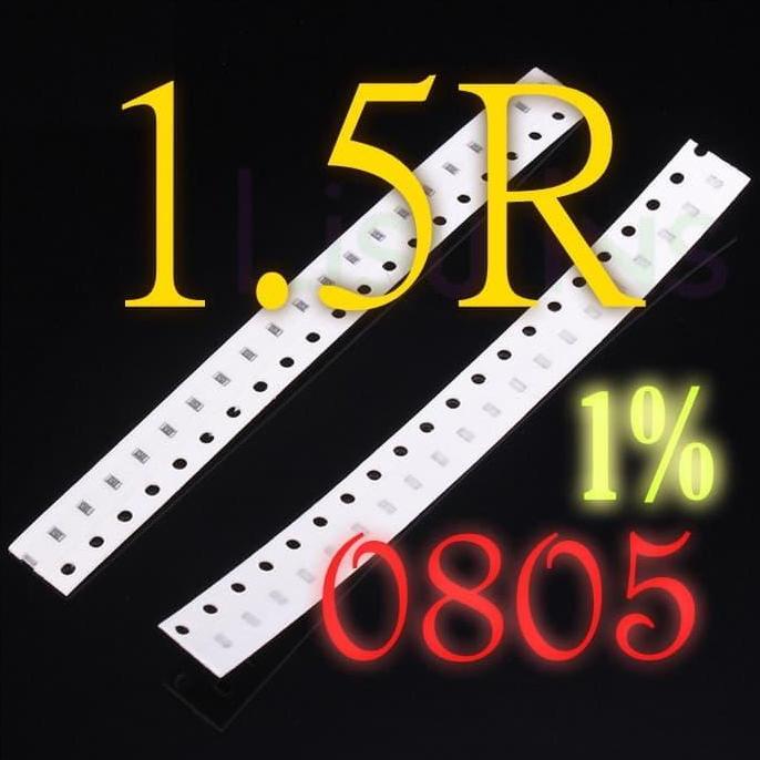 SMD 1.5R 1R5 1.5 OHM RESISTOR 0805 1% SMT