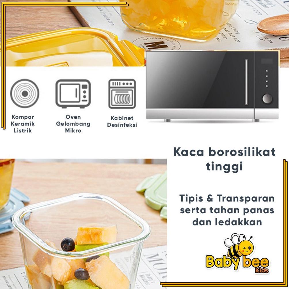 Discount Tempat Mpasi Kaca Tempat Makan Bayi Anti Tumpah Kontainer Wadah Snack Mpasi Tahan Panas Mic