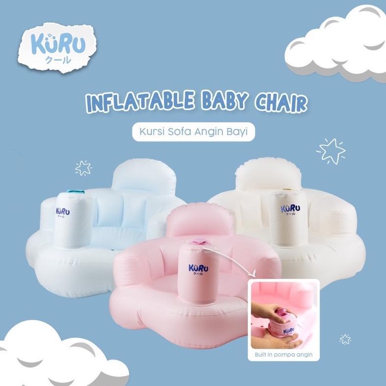 Terbaru Kuru Bc01 Inflatable Baby Chair | Kursi Sofa Angin Bayi Tiup Pompa - Kuru Sofa Belajar Duduk