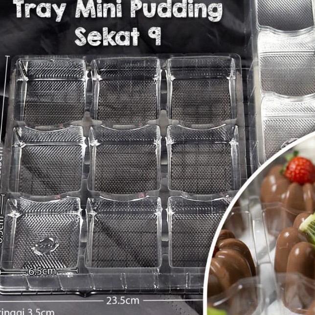 Expert- Kotak Box Mika Sekat 9 Pudding Mini Cookies Cake Dus Packaging