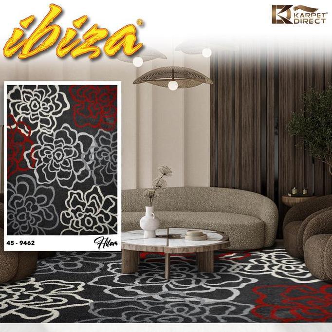 [Karpet Direct] Ibiza Karpet (Hitam) 100x150 cm - Kode 45-9462