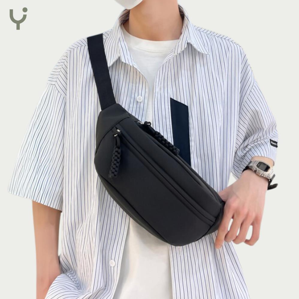 Pengiriman Cepat Youra - Tas Pinggang Unisex Pria Wanita / Waist Bag Unisex / Tas Pinggang Waterproo