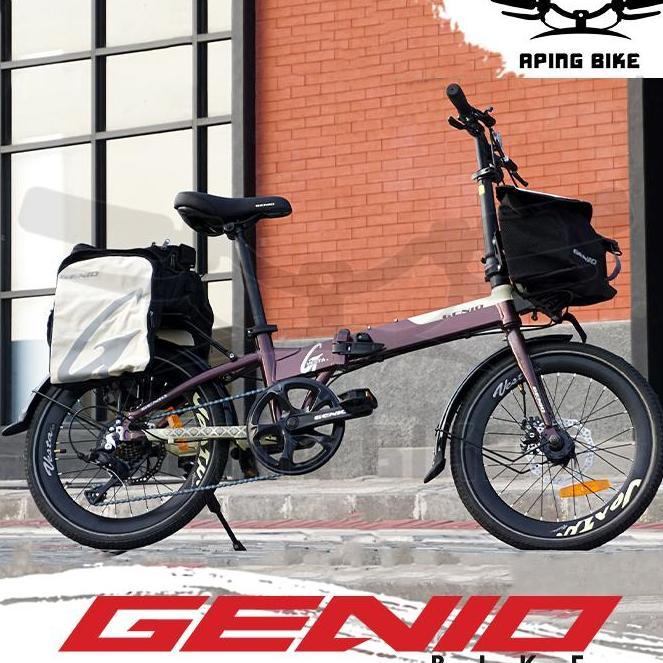 Terlaris Sepeda Genio Vesta 1.0 20" Sepeda Lipat Dewasa Folding Bike 20 Inch