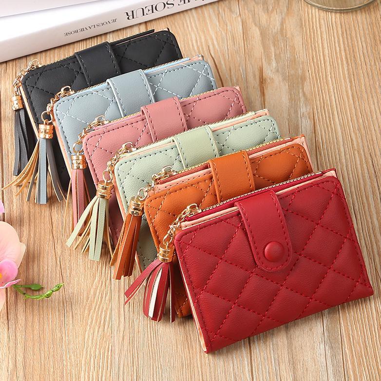 Best Deals Smile Goddess Fashion Korea Dompet Wanita Kecil Dompet Kulit Lipat Dompet Wanita Mini Dom