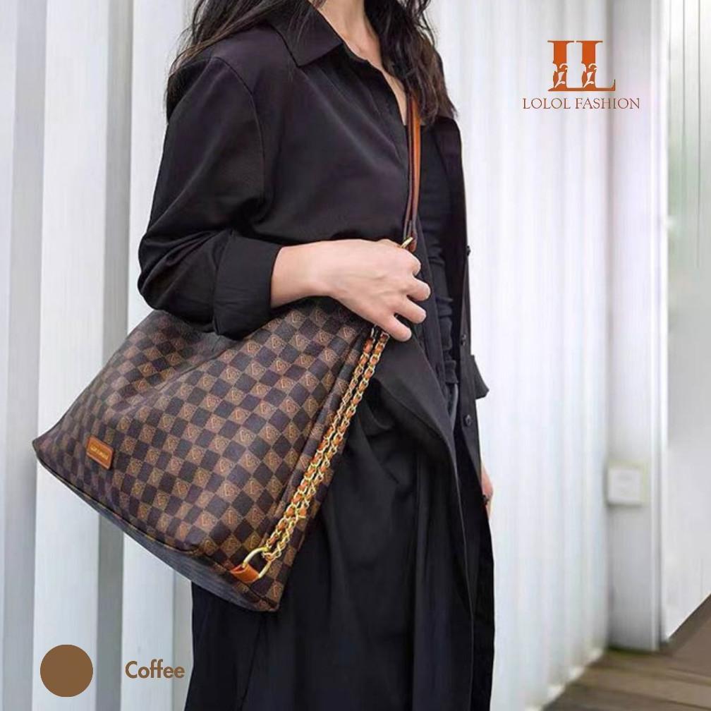 Discount Lolol Fashion Tas Wanita Cantik Model Tote Bag Tas Wanita Tas Jinjing Tas Tote Besar Tas Wa
