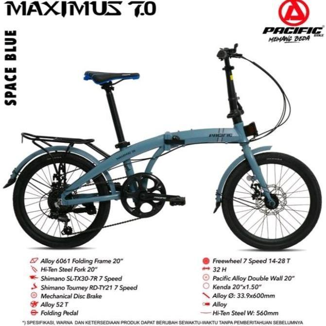 Terlaris Sepeda Lipat Pacific  20Inci