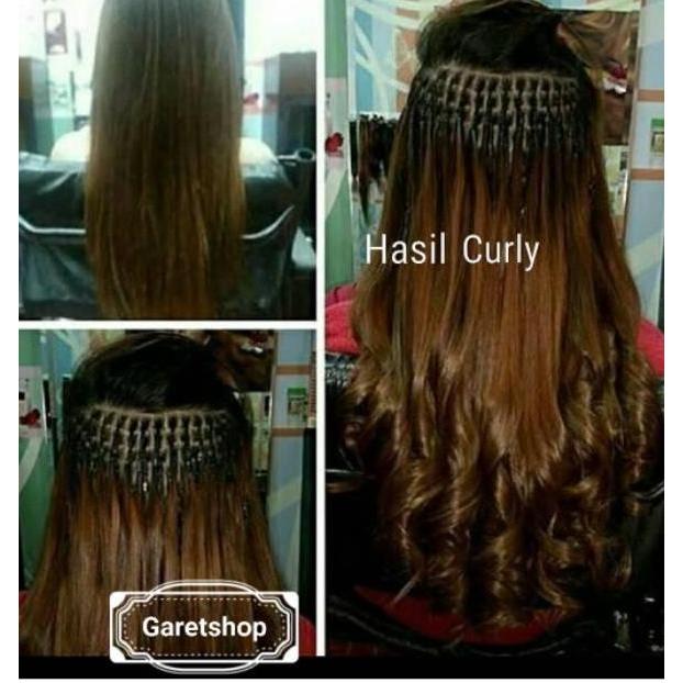 (Cod)Promo Rambut Sambung 60-65Cm 100Helai(1Ikat)
