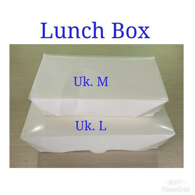 Paper Lunch Box Ukuran M / Paper Lunch Box