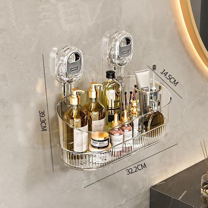 Rak Kamar Mandi Rak Sudut Kamar Mandi Tanpa Bor  Tempel  Serbaguna Kuat & Kokoh dinding