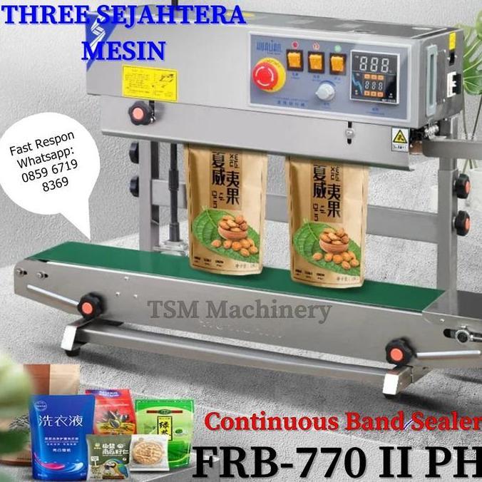 Mesin Perekat Plastik Standing Pouch Continuous Sealer FRB 770 II PH