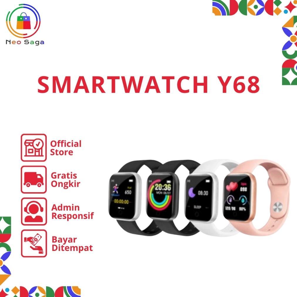 Smartwacth Y68S/D20 Macaron Smart Watch Y68 Macaron Jam Tangan Pintar