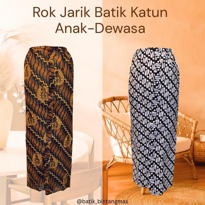 Rok Jarik Kain Batik Kebaya Wiru Katun Anak & Dewasa