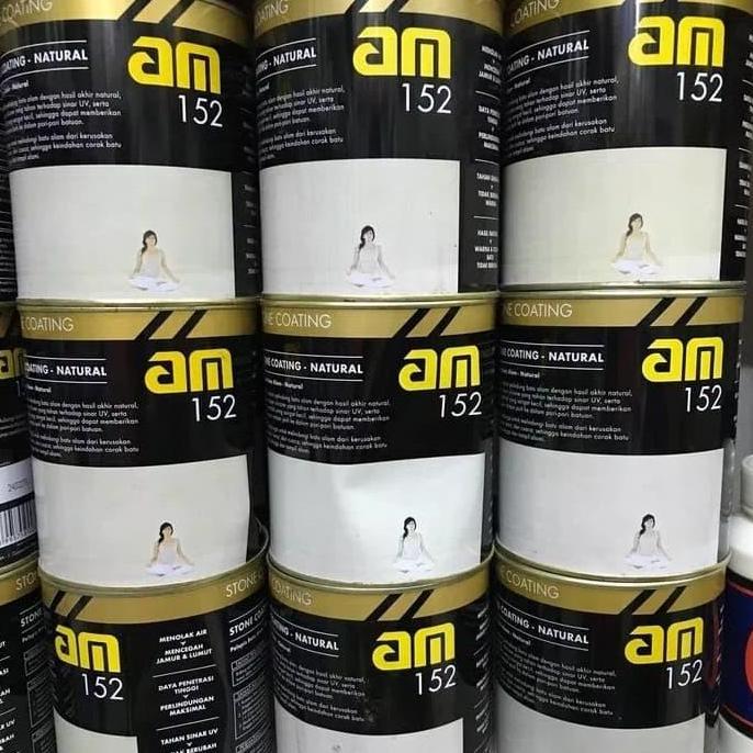 Wutwut- Cat Pelapis Batu Alam Vernis Am 152 Am152 Stone Coating Natural (Doff)