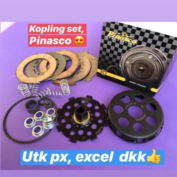 Kopling set racing pinasco utk vespa px series, excel dkk