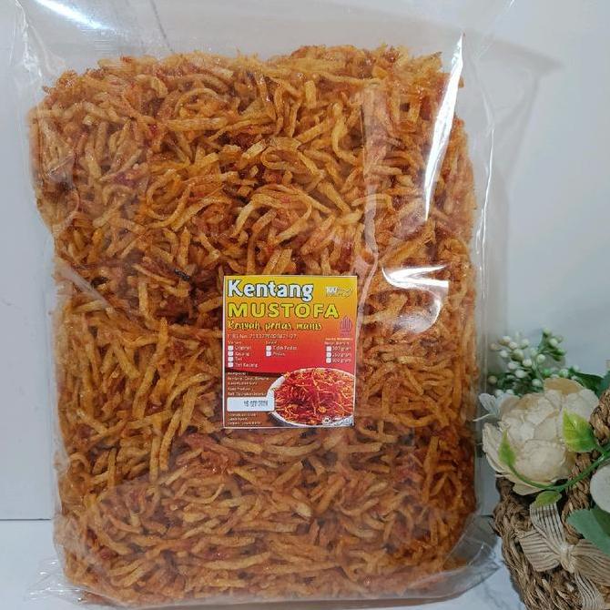 1kg kentang mustofa - Renyah Pedas manis