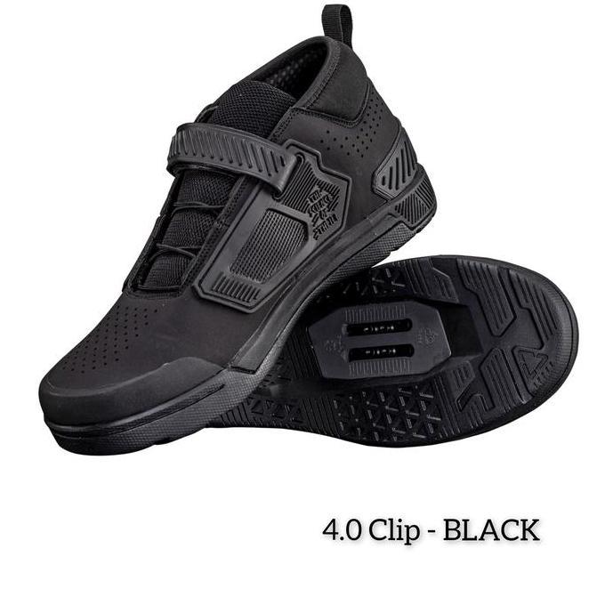 ASLI SHOES / SEPATU SEPEDA MTB LEATT 4.0 CLIP - BLACK READY STOCK