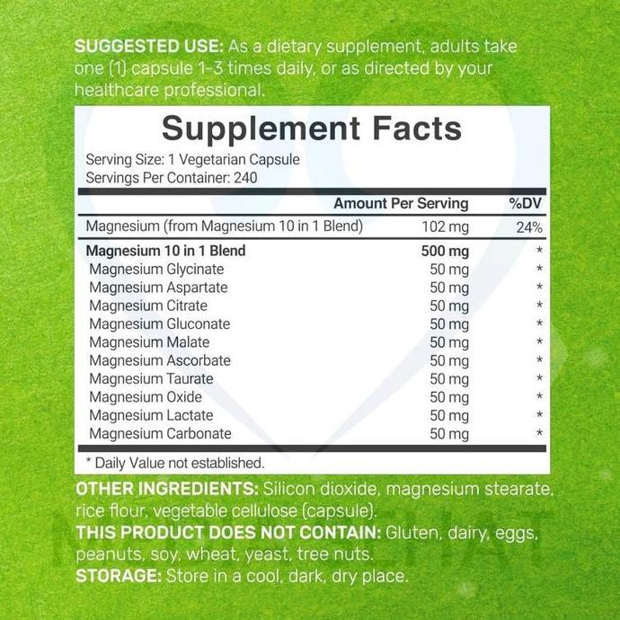 Grl- DealSupplementMagnesium10In1Complex500Mg