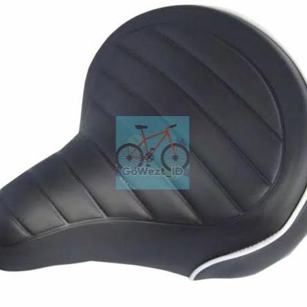 Sadel Jok Sepeda Per Pegas Lebar Empuk Genio Mini Lipat Mtb