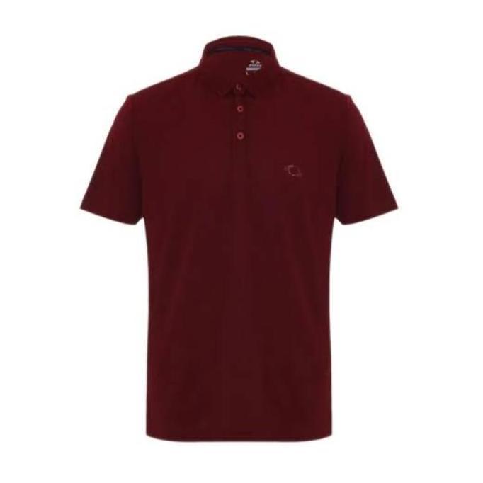 Baju Badminton Pria Astec Garth Polo Maroon