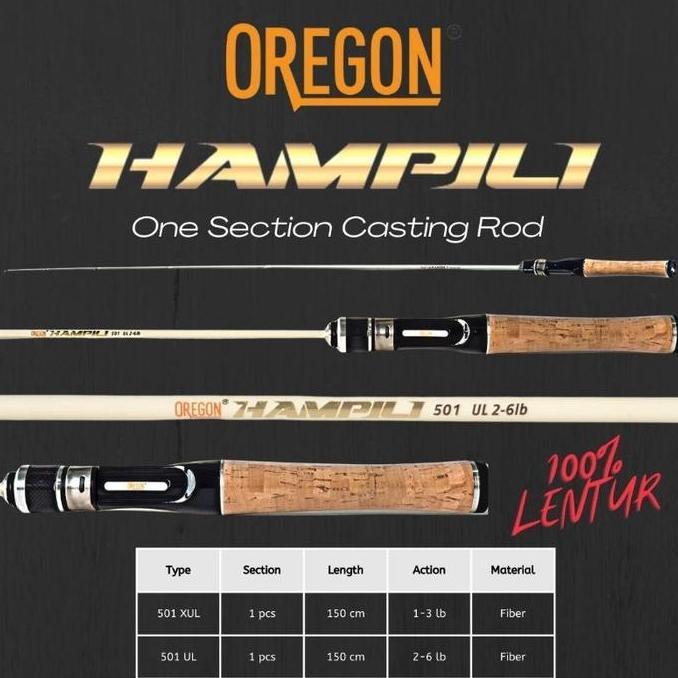JORAN OREGON HAMPILI 150CM BAHAN FIBER 1-3LB DAN 2-6LB ACTION LENTUR JORAN UDANG MURAH TEGEK ORIGINA
