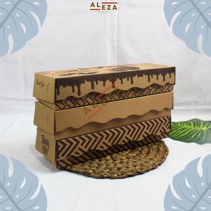 Kit- Box Donat | Kotak Donat | Dus Donat Isi 3 Motif Dan Polos Isi 25Pcs