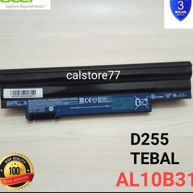 TERMURAH - Baterai Batre Acer Aspire One 522 722 D260 D270 D255 D257 D270 tebal