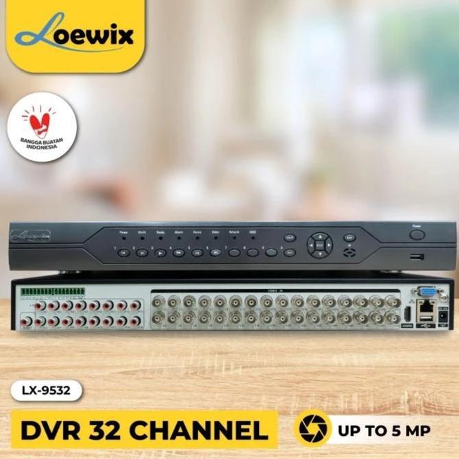 Loewix DVR 32 Channel LX-9532 Xmeye 32CH Up To 5MP Support 2 Hardisk