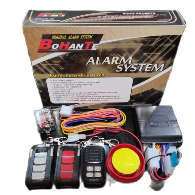 ALARM BOHANTE BHT GOLD B-008 REMOTE MOTOR STARTER SILENT MODE INJEKSI