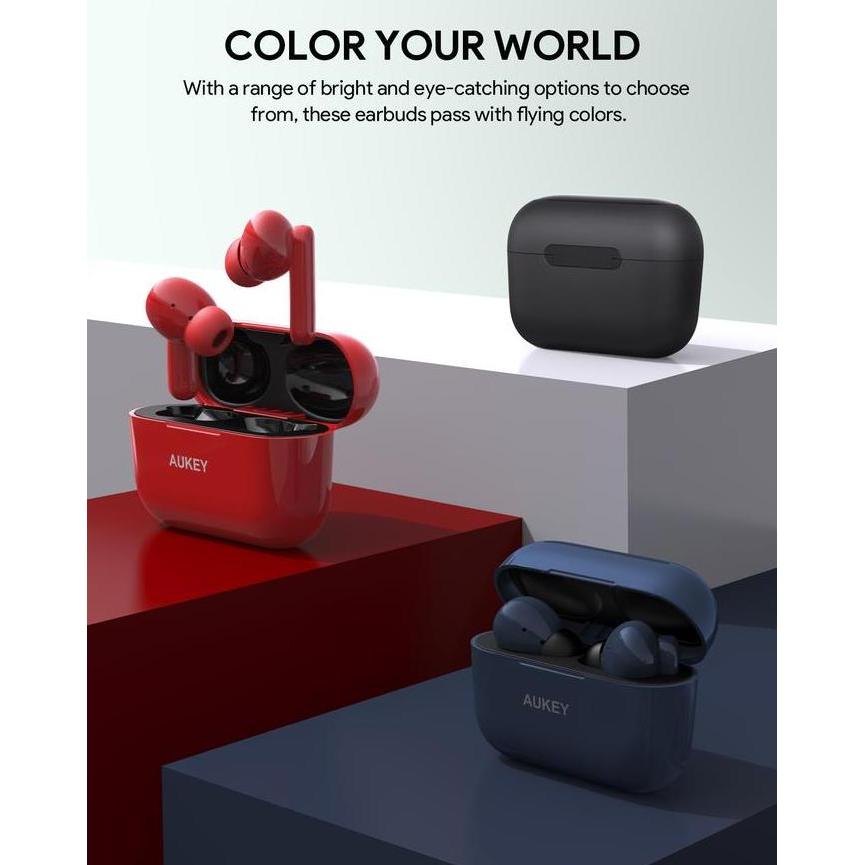Azrilbagusshop - Aukey Ep-M1S Tws Bluetooth Ipx5 True Wireless