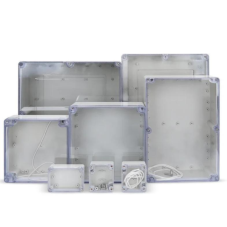Outside Transparent Cover Plastic Waterproof Box ABS Monitoring Outdoor Junction Box Rainproof Seale