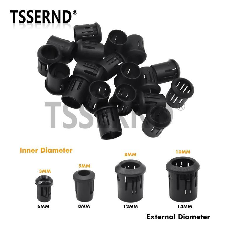 10pcs Black Plastic Lamp Bases 3mm 5mm 8mm 10mm LED Diodes Holder Black Clip Bezel Socket Mount DIY 