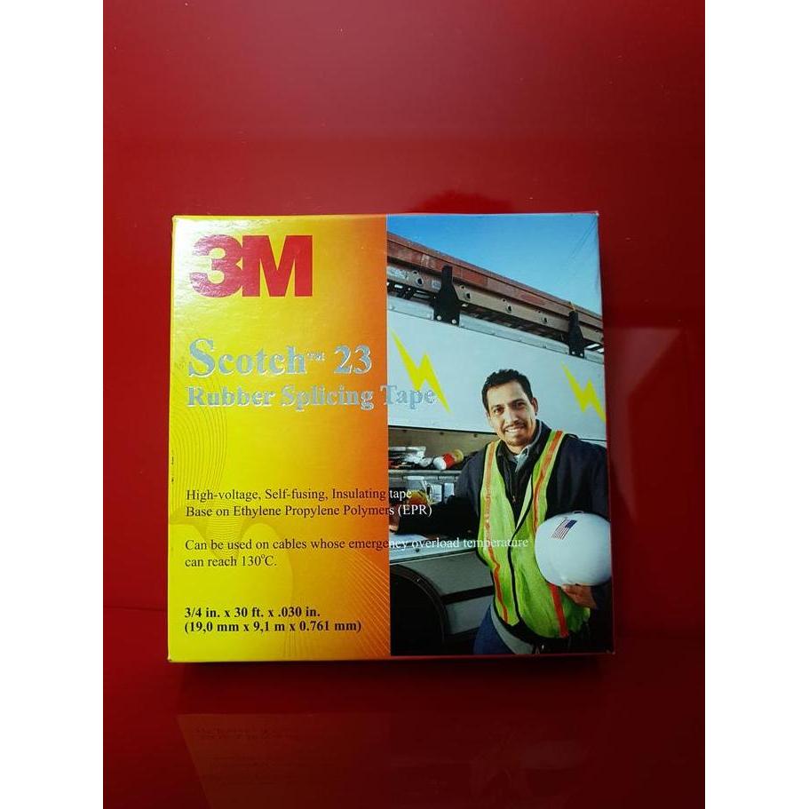 Scotch 23 Rubber Splicing Tape ( Isolasi / Solasi ) 3M