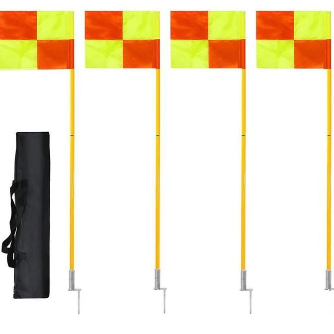 Agility Spike Pole Set Portable Alat Latihan Sepakbola Di Lapangan Terbuka