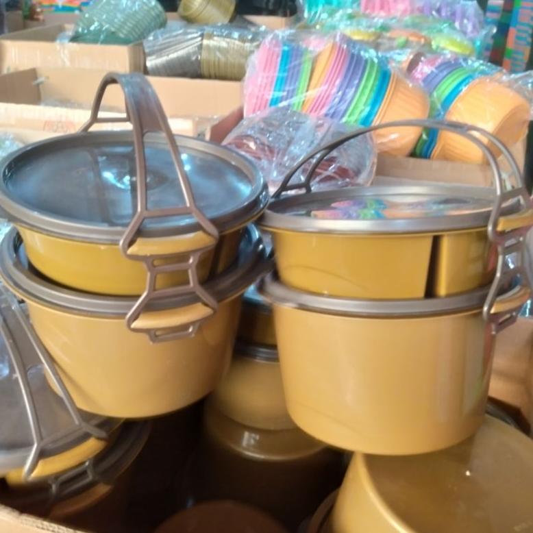 New Rantang  Bulat Susun 2 / Rantang Plastik Susun 2 Idola / Wadah Bekal Makanan
