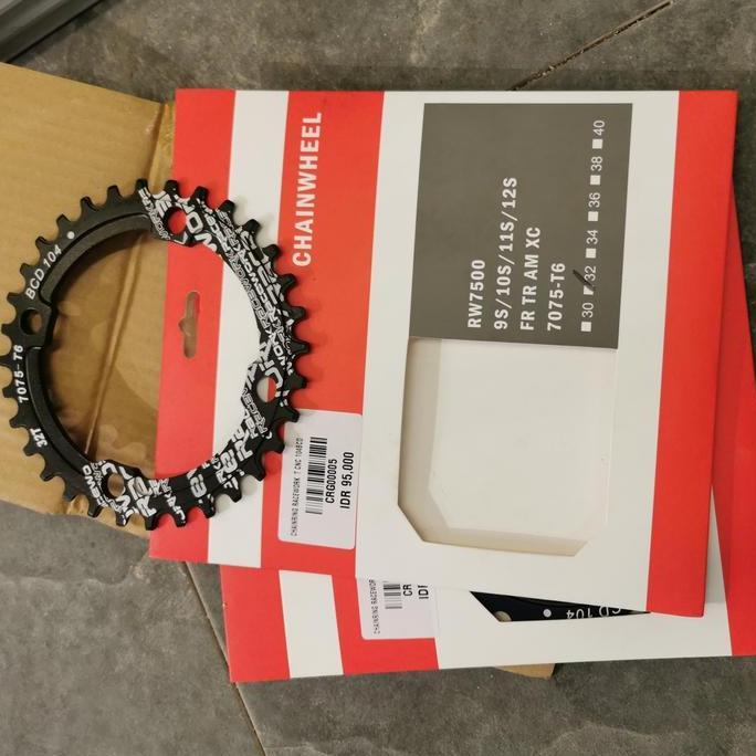 Murah chanring crank crank mtb chain wheel Taiwan alloy 7075 bcd 104mm Non COD