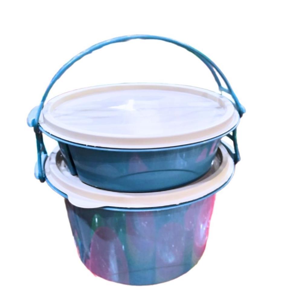 NEW PROMO Rantang  Bulat Susun 2 / Rantang Plastik Susun 2 Idola / wadah bekal makanan