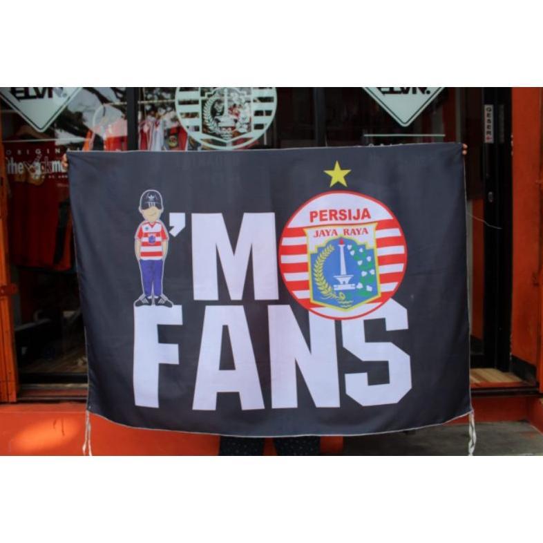 Mini Flag PERSIJA FANS (Size: 100cm x 150cm)